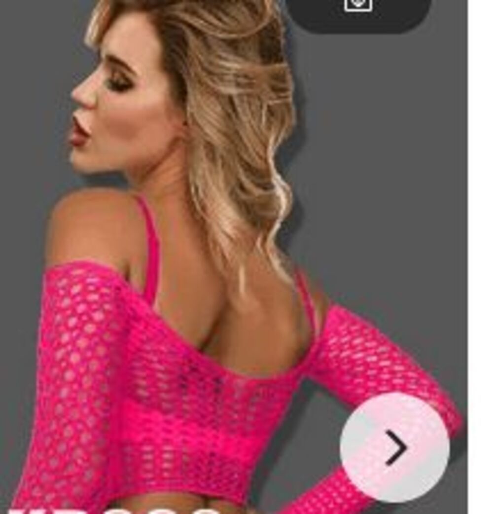 NWOT Sexy Lingerie Hot Pink Babydoll Minidress Long Sleeve - hot pink - one size